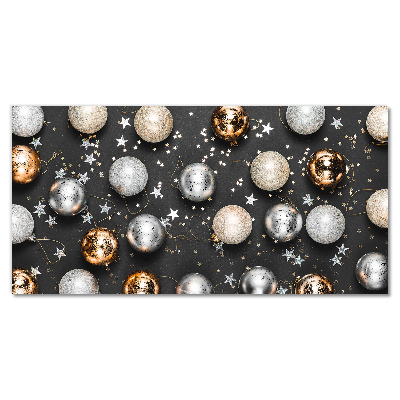 Quadro acrílico Decorações de bolas de Natal