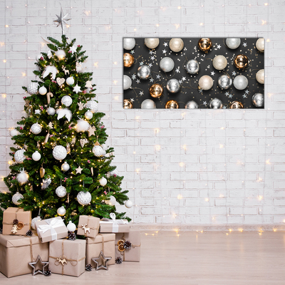 Quadro acrílico Decorações de bolas de Natal