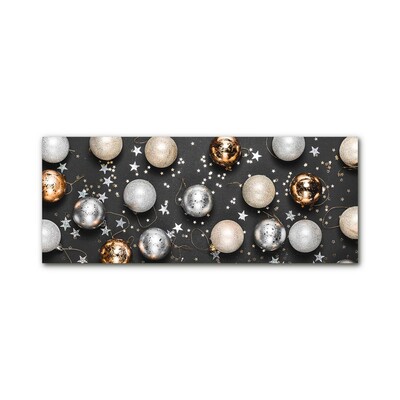 Quadro acrílico Decorações de bolas de Natal