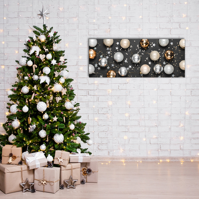 Quadro acrílico Decorações de bolas de Natal
