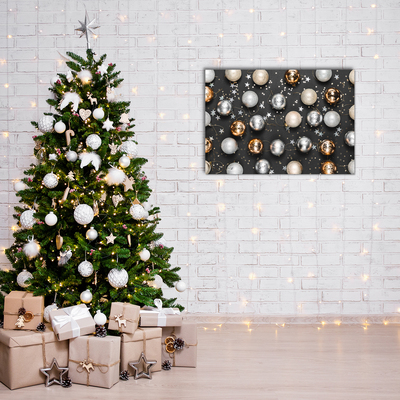 Quadro acrílico Decorações de bolas de Natal