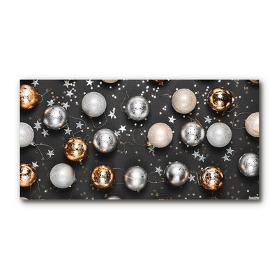 Quadro acrílico Decorações de bolas de Natal