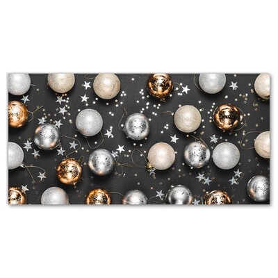 Quadro acrílico Decorações de bolas de Natal