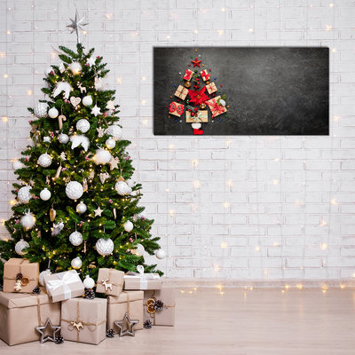 Quadro acrílico Presentes Árvore de Natal Abstrata