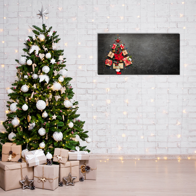 Quadro acrílico Presentes Árvore de Natal Abstrata