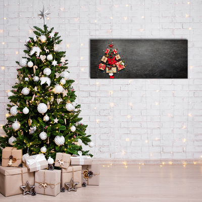 Quadro acrílico Presentes Árvore de Natal Abstrata