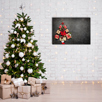 Quadro acrílico Presentes Árvore de Natal Abstrata