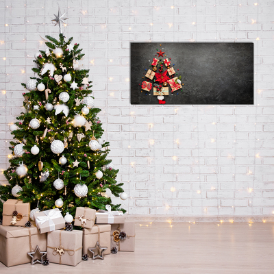 Quadro acrílico Presentes Árvore de Natal Abstrata