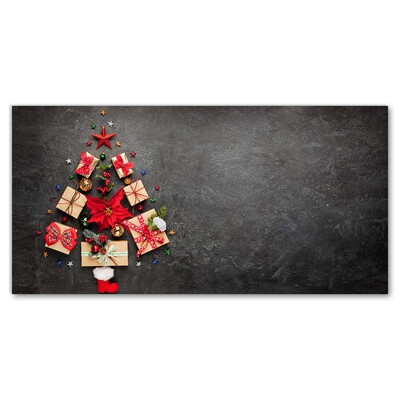Quadro acrílico Presentes Árvore de Natal Abstrata