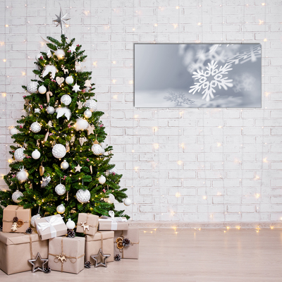 Quadro acrílico Decoração de Natal com Flocos de Neve