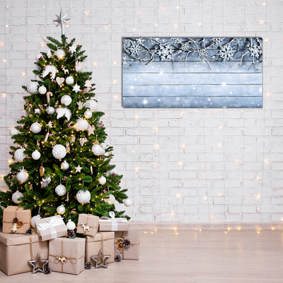 Quadro acrílico Feriados Flocos de neve Inverno Geada