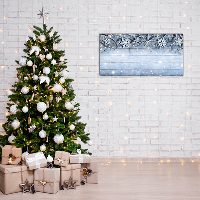 Quadro acrílico Feriados Flocos de neve Inverno Geada