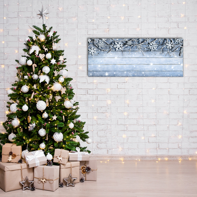 Quadro acrílico Feriados Flocos de neve Inverno Geada