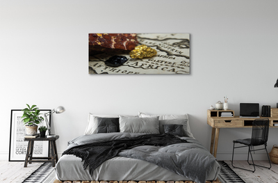 Pintura em tela Mapa de ouro