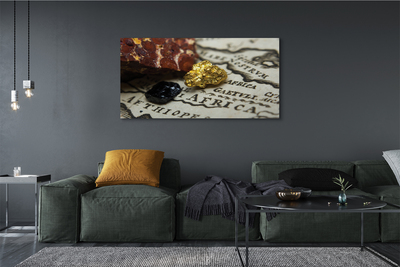 Pintura em tela Mapa de ouro