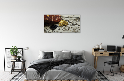 Pintura em tela Mapa de ouro