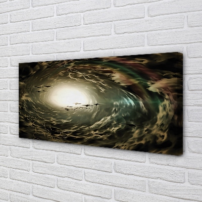 Pintura em tela Pássaros das nuvens