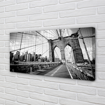 Quadro em tela Ponte Arranha-céu