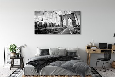 Quadro em tela Ponte Arranha-céu