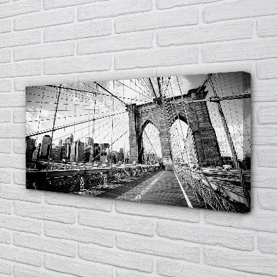 Quadro em tela Ponte Arranha-céu