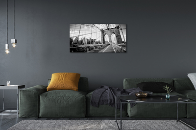 Quadro em tela Ponte Arranha-céu