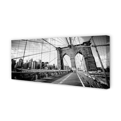 Quadro em tela Ponte Arranha-céu