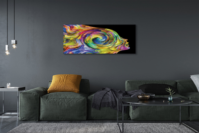 Pintura em tela Mulher em pintura colorida