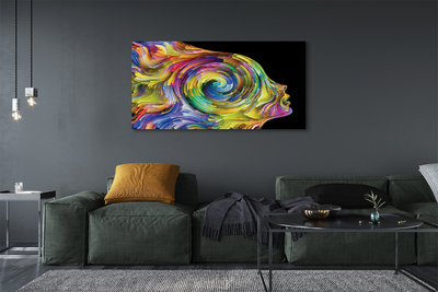 Pintura em tela Mulher em pintura colorida