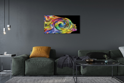 Pintura em tela Mulher em pintura colorida