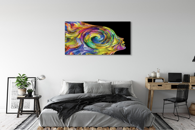 Pintura em tela Mulher em pintura colorida