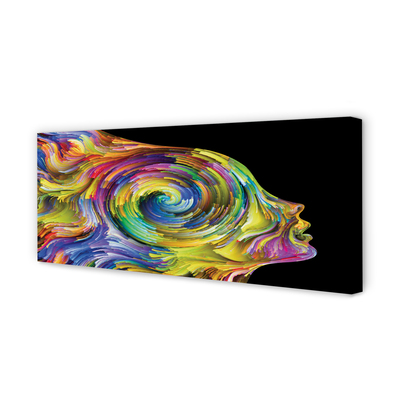 Pintura em tela Mulher em pintura colorida