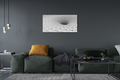 Quadro em tela Funil 3D Geométrico