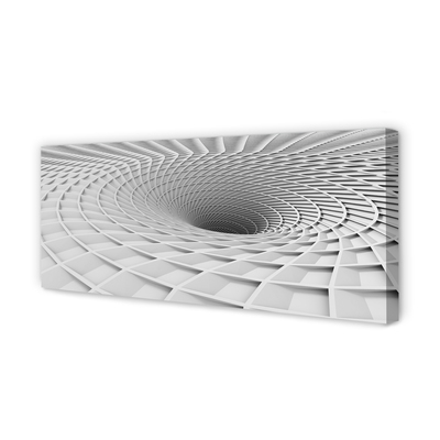 Quadro em tela Funil 3D Geométrico