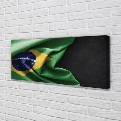 Pintura em tela bandeira brasileira