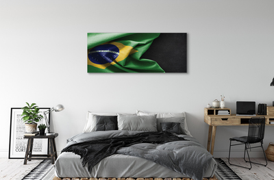 Pintura em tela bandeira brasileira