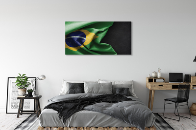 Pintura em tela bandeira brasileira