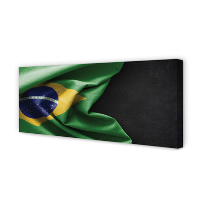 Pintura em tela bandeira brasileira