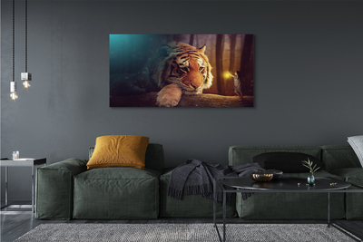 Quadro em tela Homem-tigre da floresta