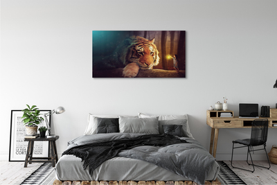 Quadro em tela Homem-tigre da floresta