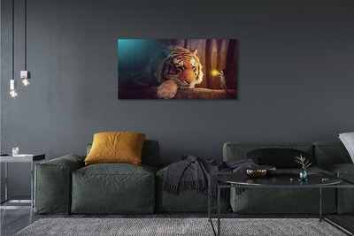 Quadro em tela Homem-tigre da floresta