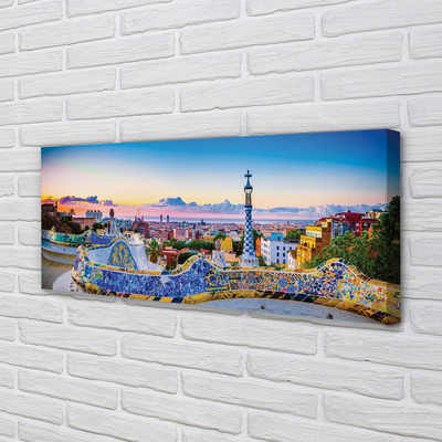 Pintura em tela Panorama da cidade de Espanha