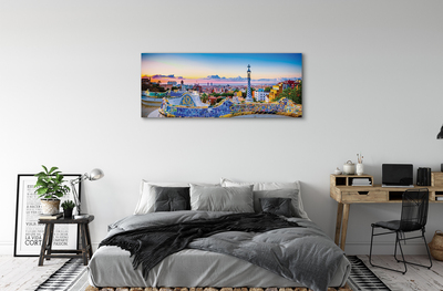 Pintura em tela Panorama da cidade de Espanha