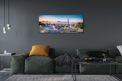 Pintura em tela Panorama da cidade de Espanha