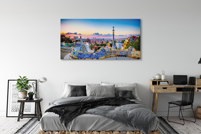Pintura em tela Panorama da cidade de Espanha