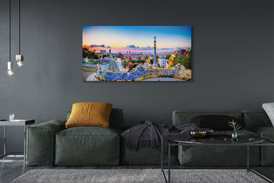 Pintura em tela Panorama da cidade de Espanha
