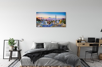 Pintura em tela Panorama da cidade de Espanha