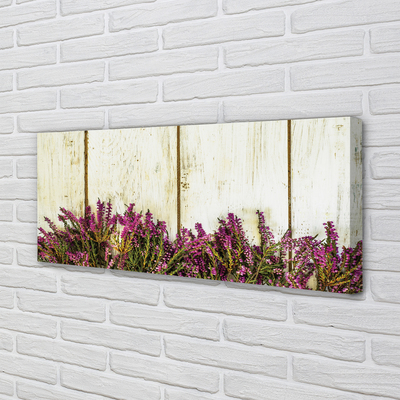Quadro em tela Flores roxas de tabuleiro