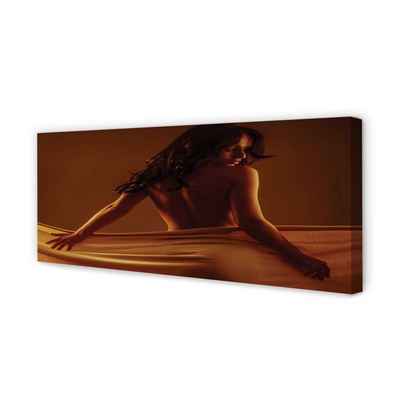 Pintura em tela Mulher com tecido