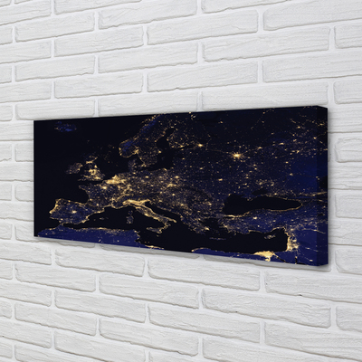 Pintura em tela Luzes do mapa do céu