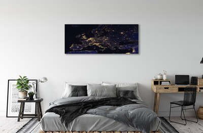 Pintura em tela Luzes do mapa do céu